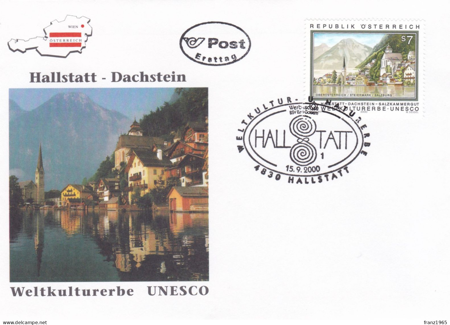 Weltultur Und Naturerbe - Hallstatt - 2000 - Briefe U. Dokumente