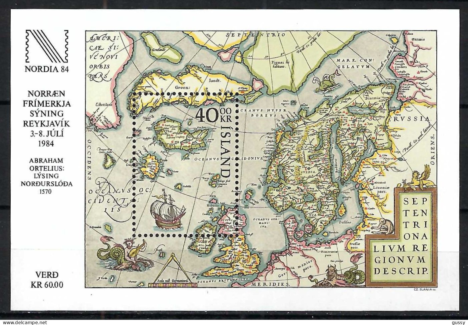 ISLANDE  Ca.1984: Bloc Neuf** - Hojas Y Bloques