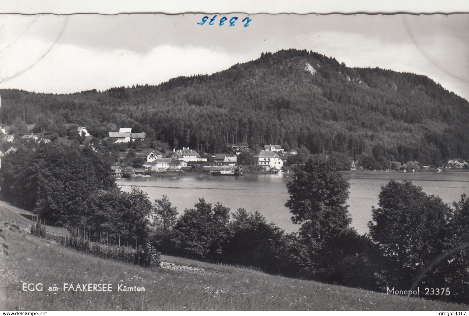 E4335) EGG Am FAAKERSEE - Kärnten - S/W FOTO AK - Gebäude Am See - Faakersee-Orte