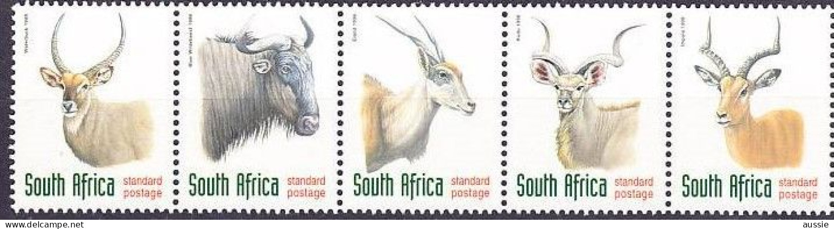 South Africa Afrique Du Sud 1998 Yvertn° 998-1002 *** MNH  Faune Antilopes - Unused Stamps