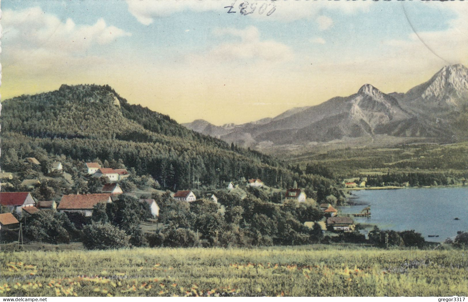 E4339) 3 X Sehr Schöne ältere FARBFOTO AK FAAKERSEE B. Villach - Häuser - Steg - Insel Etc. ALT !! - Faakersee-Orte