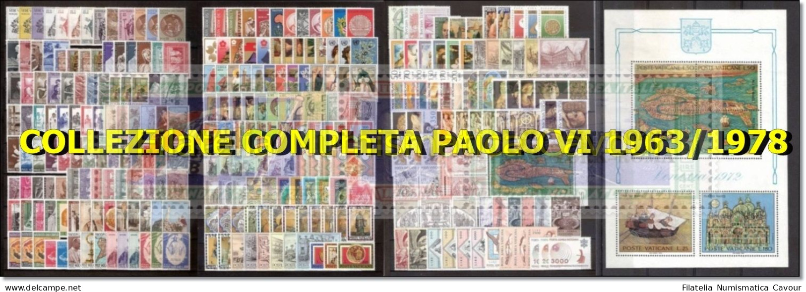 1963/1978 - ** Giro Completo Di Papa Paolo VI 303 Valori + 1 Foglietto - Años Completos