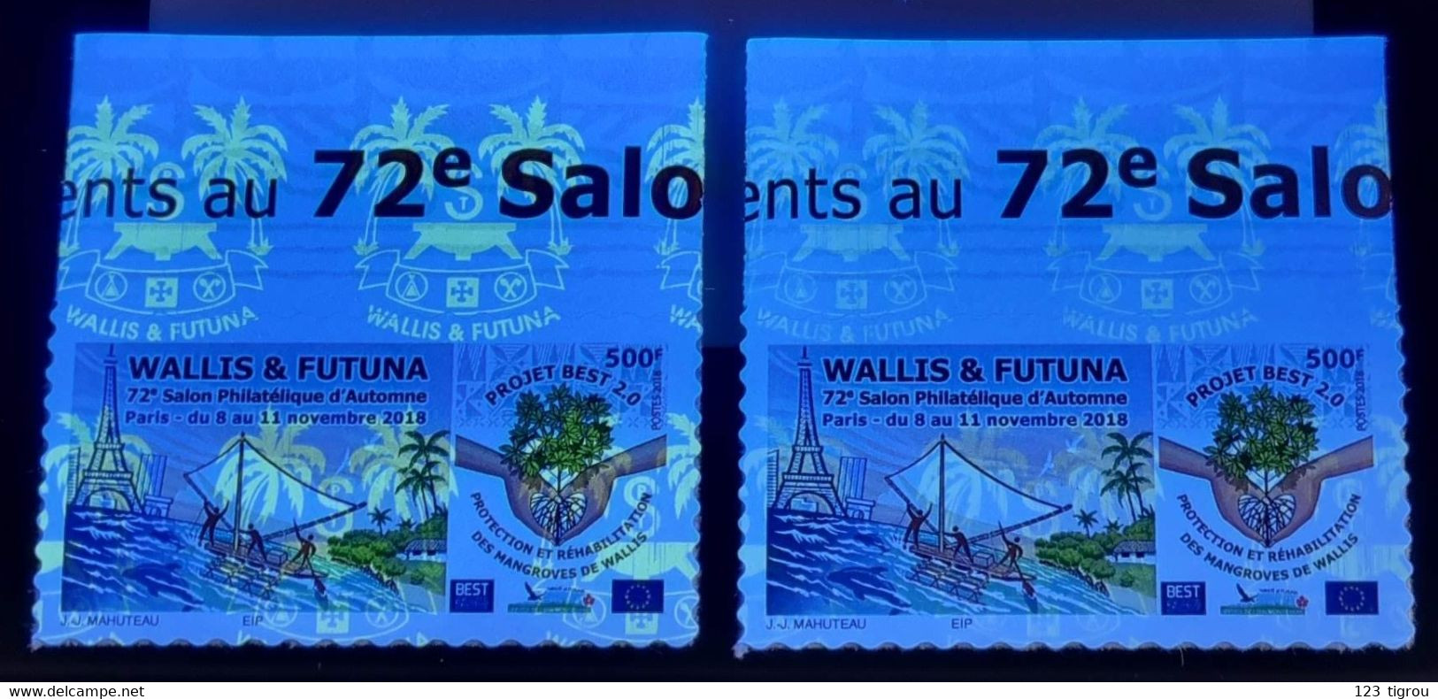 VARIETE FLUO TERNE ET BRILLANT 72 ème SALON PHILATELIQUE D'AUTOMNE A PARIS N° 900A COTE 60 EUROS SUR YVERT 2023 TB - Nuevos