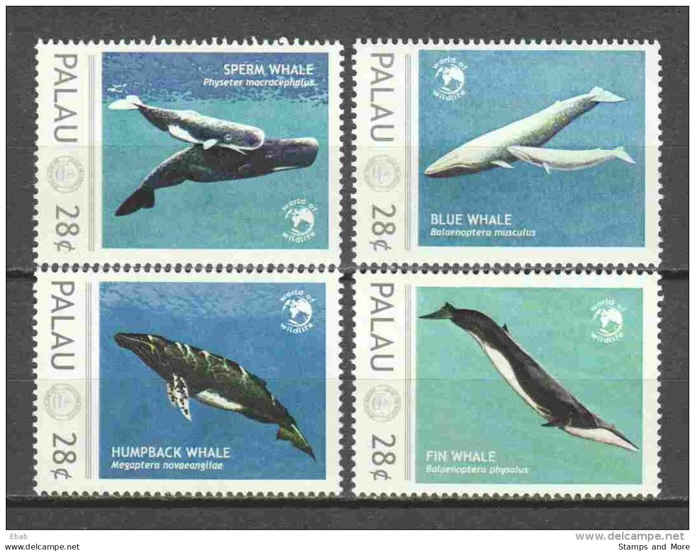 Palau MNH Set - WHALES - Wale