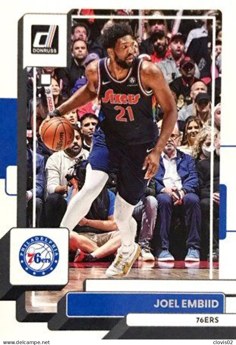 21 Joel Embiid - Philadelphia 76ers - Panini NBA Donruss Carte Basketball 2022-2023 - Altri & Non Classificati