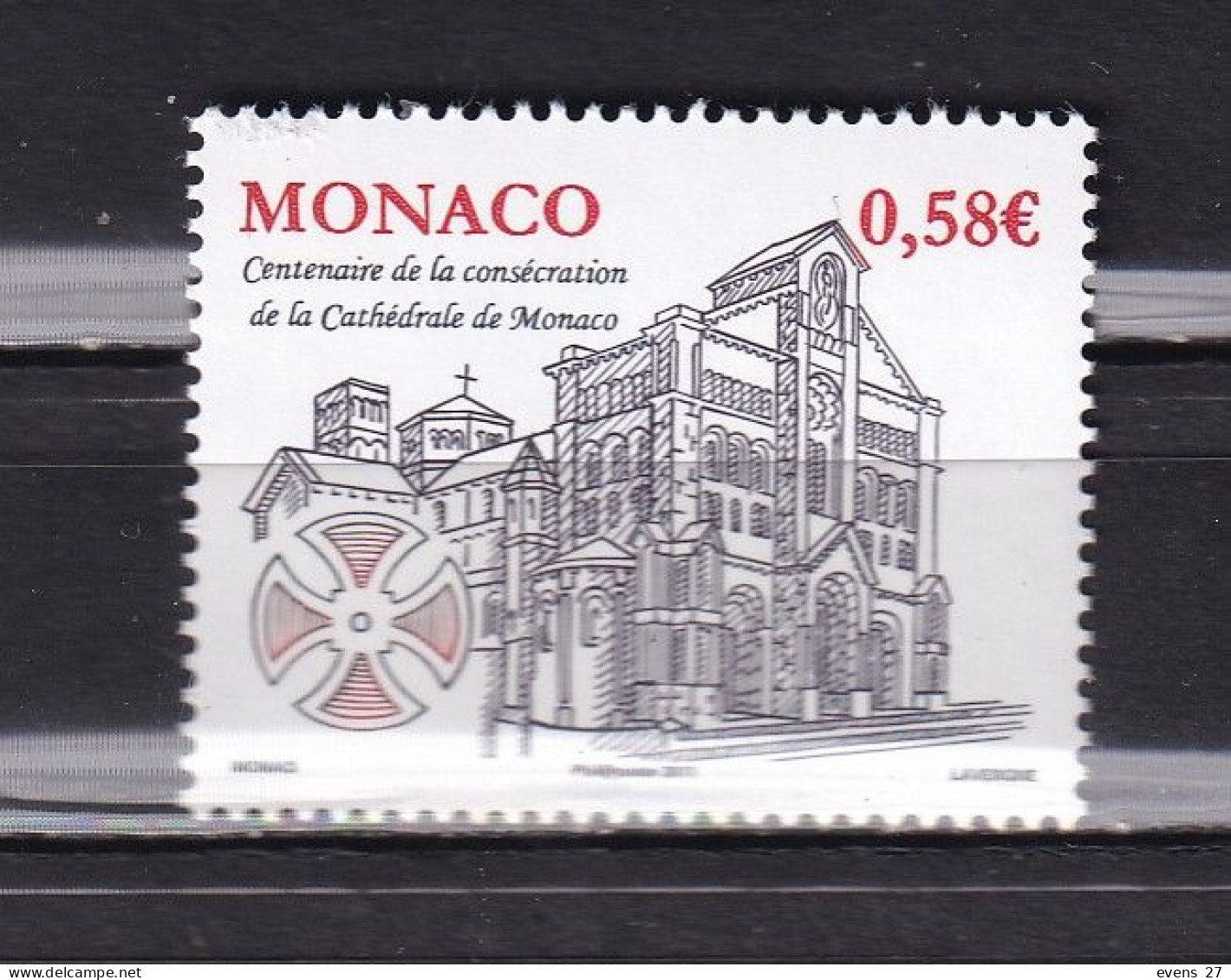 MONACO-2011- CATHEDRIAL-MNH - Unused Stamps
