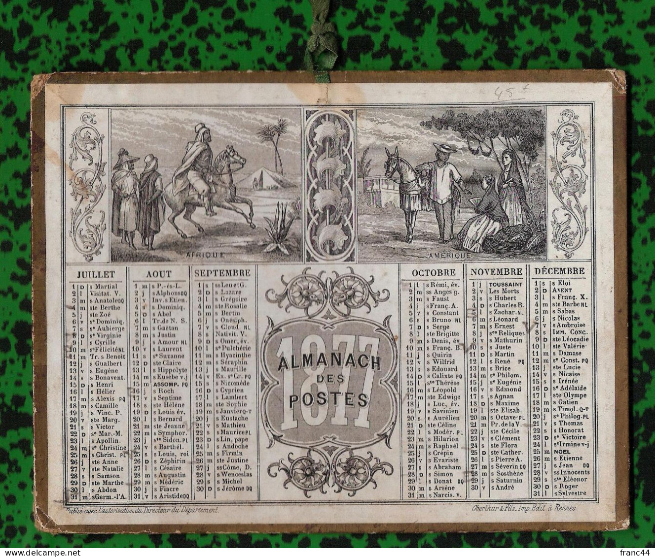 Almanach Des Postes 1877 - Kleinformat : ...-1900