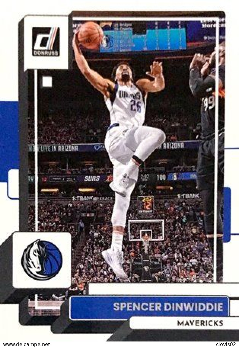 144 Spencer Dinwiddie - Dallas Mavericks - Panini NBA Donruss Carte Basketball 2022-2023 - Otros & Sin Clasificación