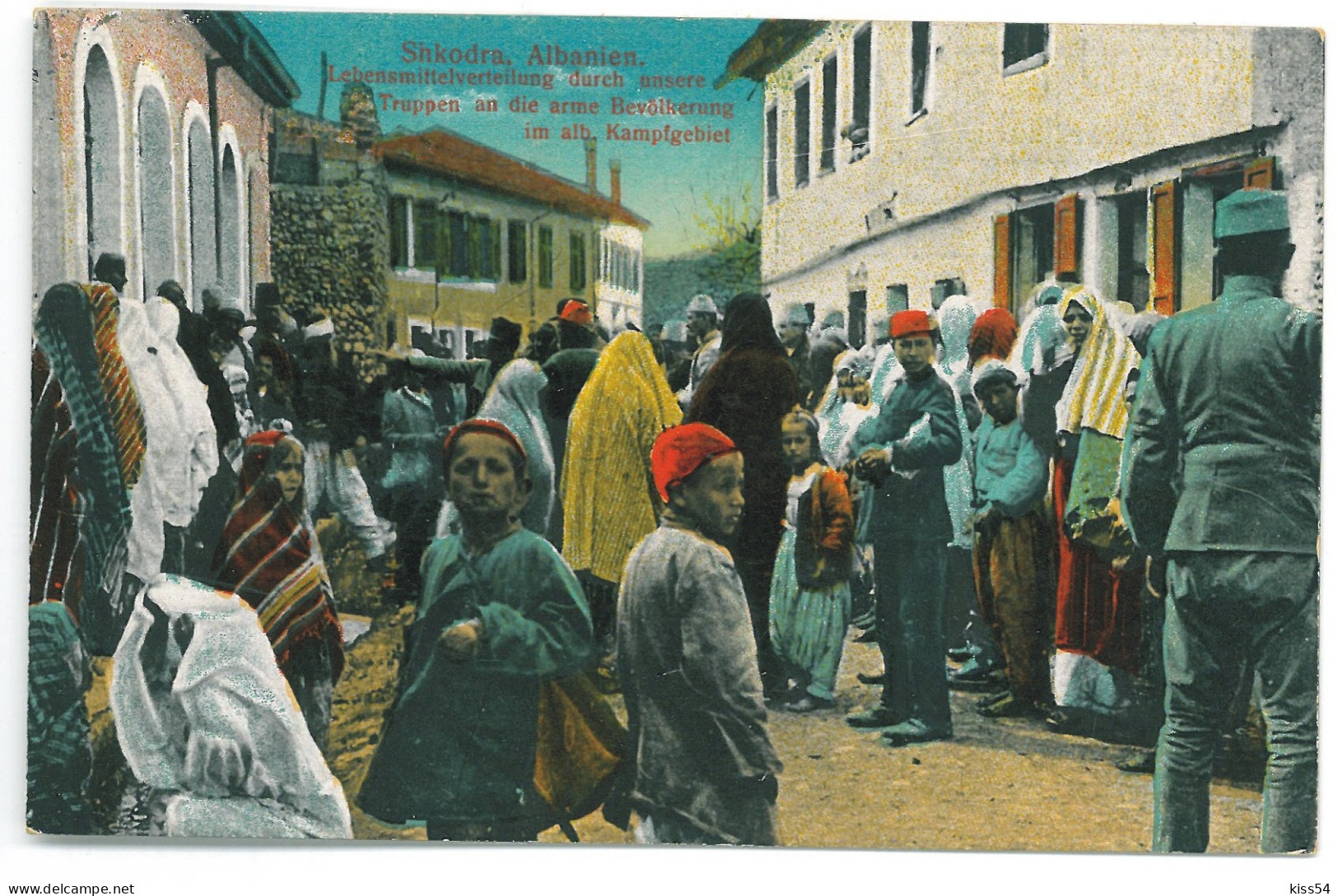 AB 2 - 20177 SHKODRA, Market, Albania - Old Postcard - Unused - Albanie