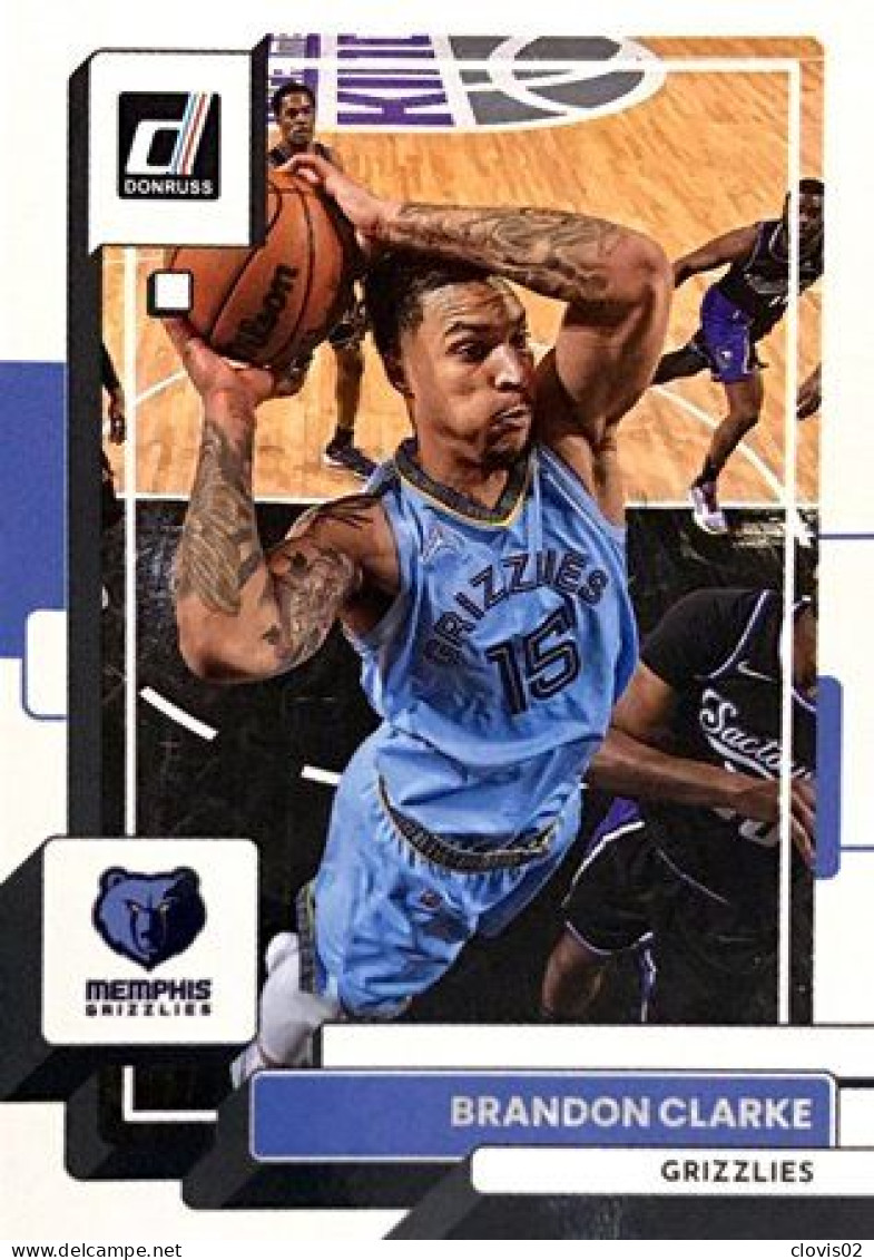 184 Brandon Clarke - Memphis Grizzlies - Panini NBA Donruss Carte Basketball 2022-2023 - Otros & Sin Clasificación