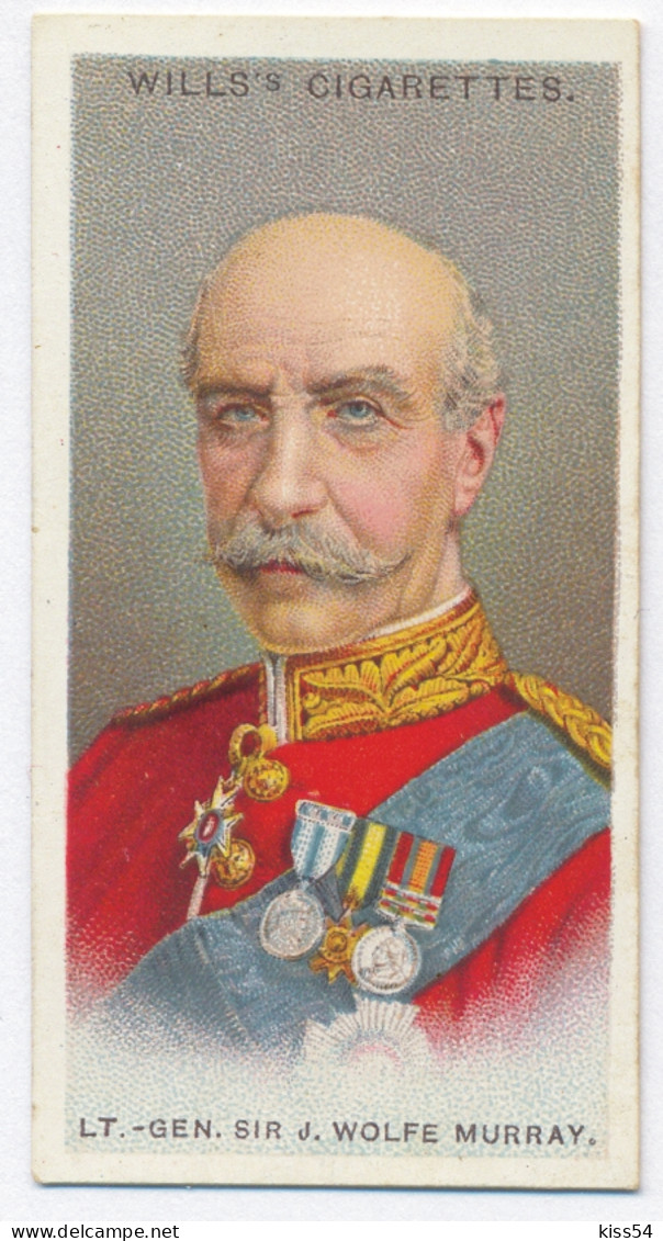 CT 8 - 21 UNITED KINGDOM, Lt. Gen. Sir J. Wolfe Murray, Allied Army Leader - Old Wills's Cigarettes - 68/35 Mm - Wills