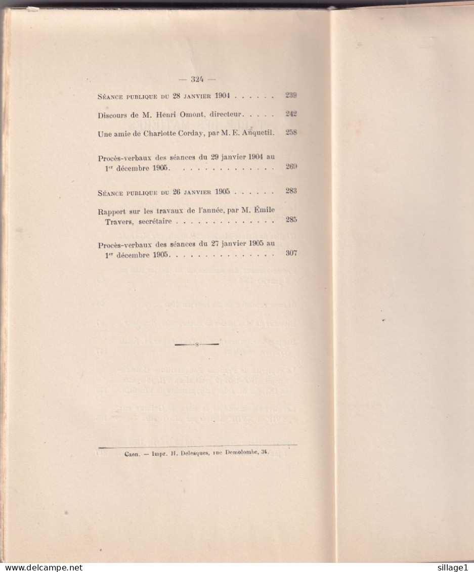 Les Seigneurs D'Amblie Ste Marie Aux Anglais F. Pouqueville Guibray Corday Bulletin De La Société Des Antiquaires De Nie - Normandie