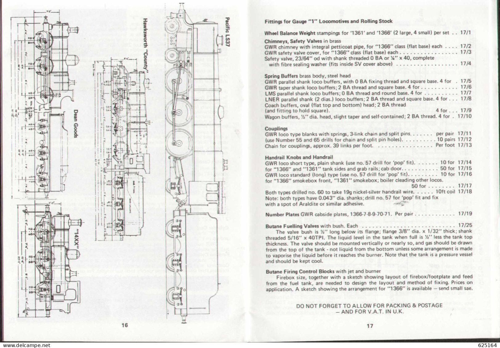 Catalogue LOCOSTEAM 1985 Model Engineers Gauge "1" - Englisch