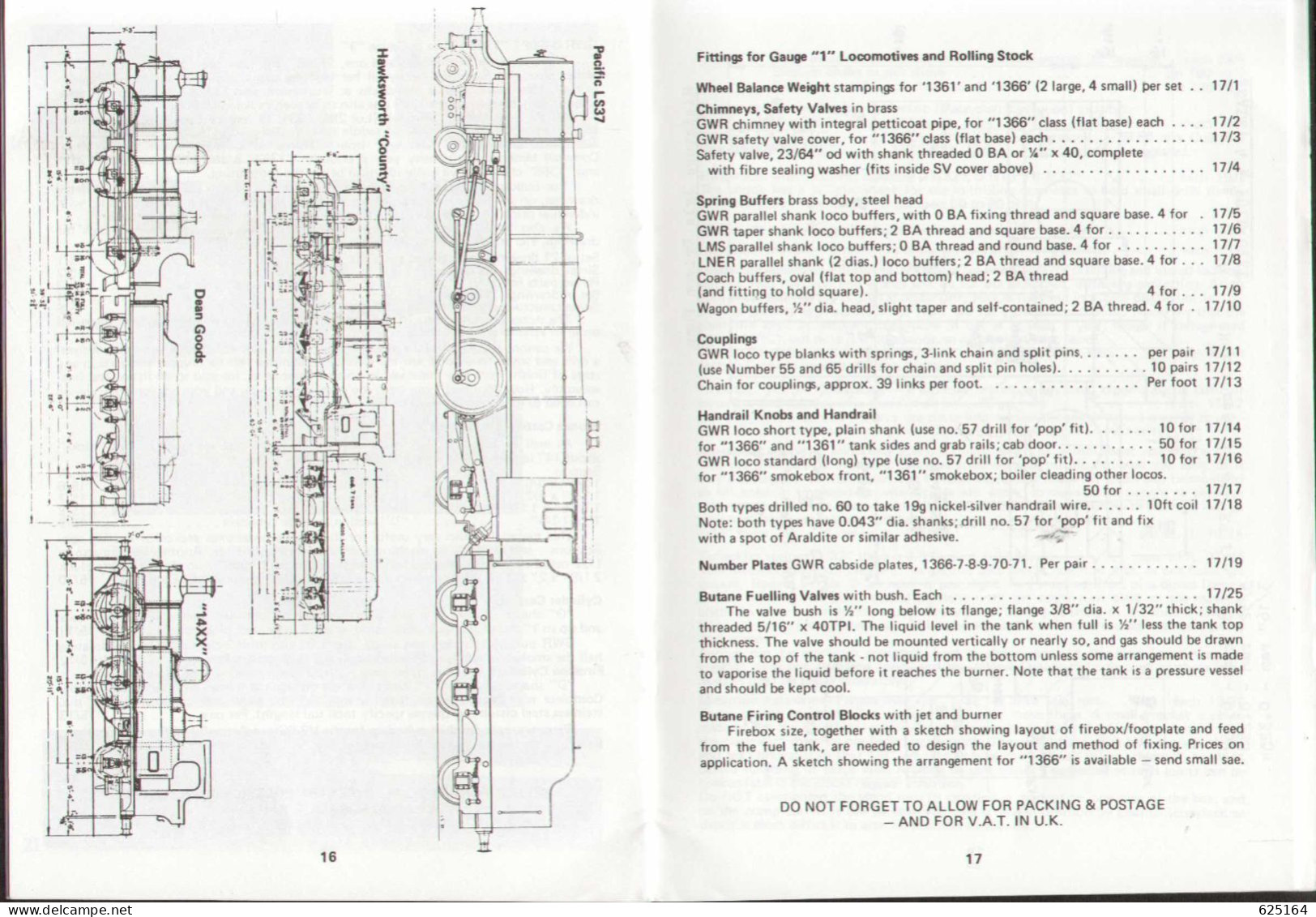 Catalogue LOCOSTEAM 1985 Model Engineers Gauge "1" - Anglais