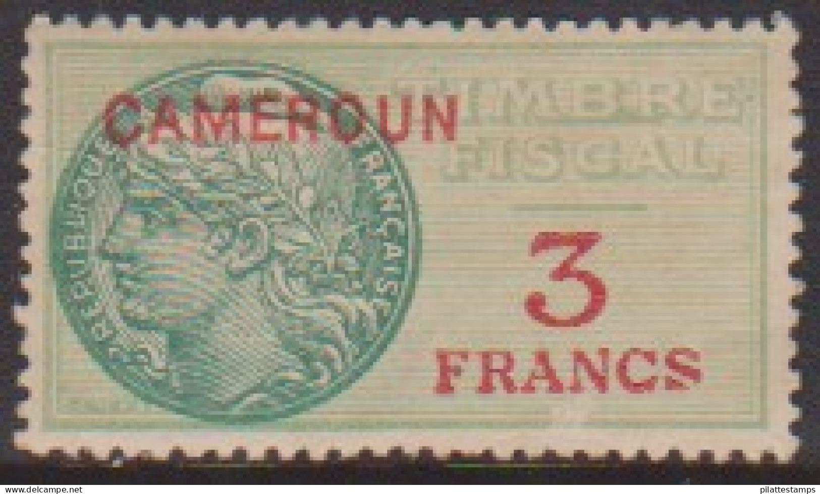 Cameroun Timbre Fiscal* 3 Francs - Other & Unclassified
