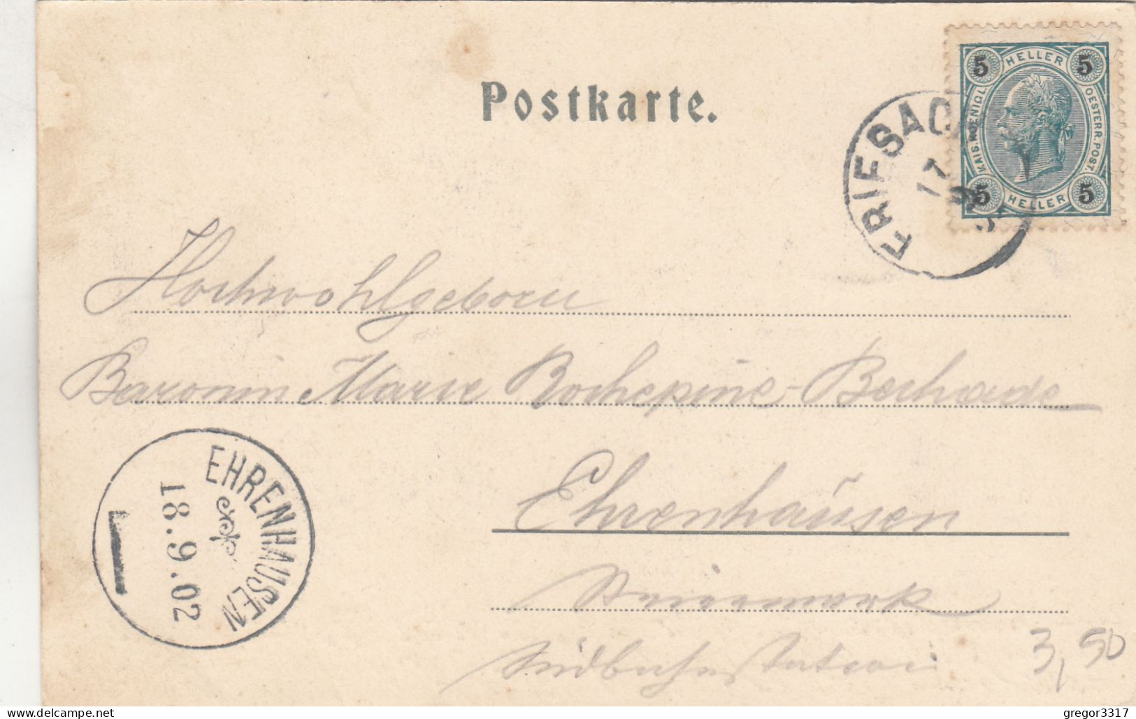 E4351) GRUSS Aus FRIESACH  - 18.9.1902 - Friesach