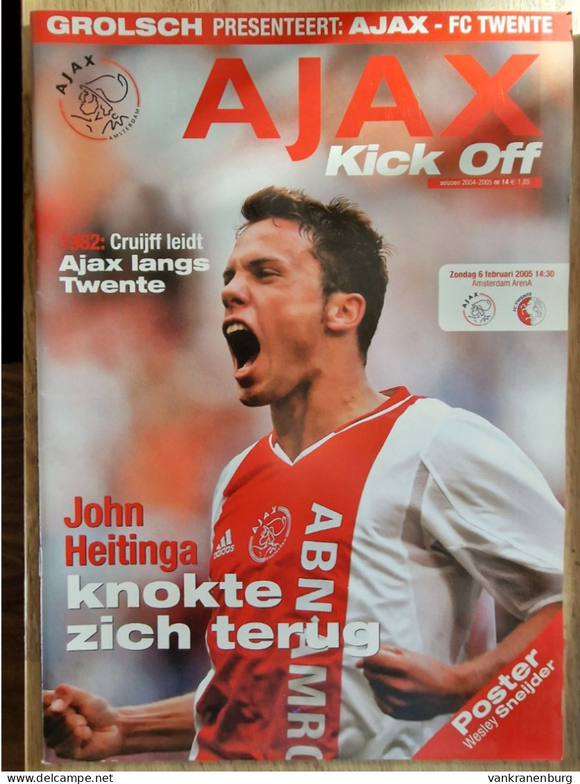 Programme Ajax Amsterdam - FC Twente - 060205 - KNVB Eredivisie - Football Soccer Fussball Calcio Programm - Books