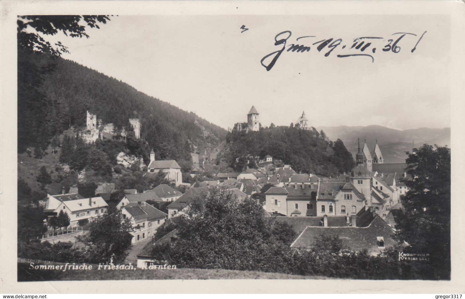 E4354) Sommerfrische FRIESACH In Kärnten - - S/W FOTO AK - 1936 - Friesach