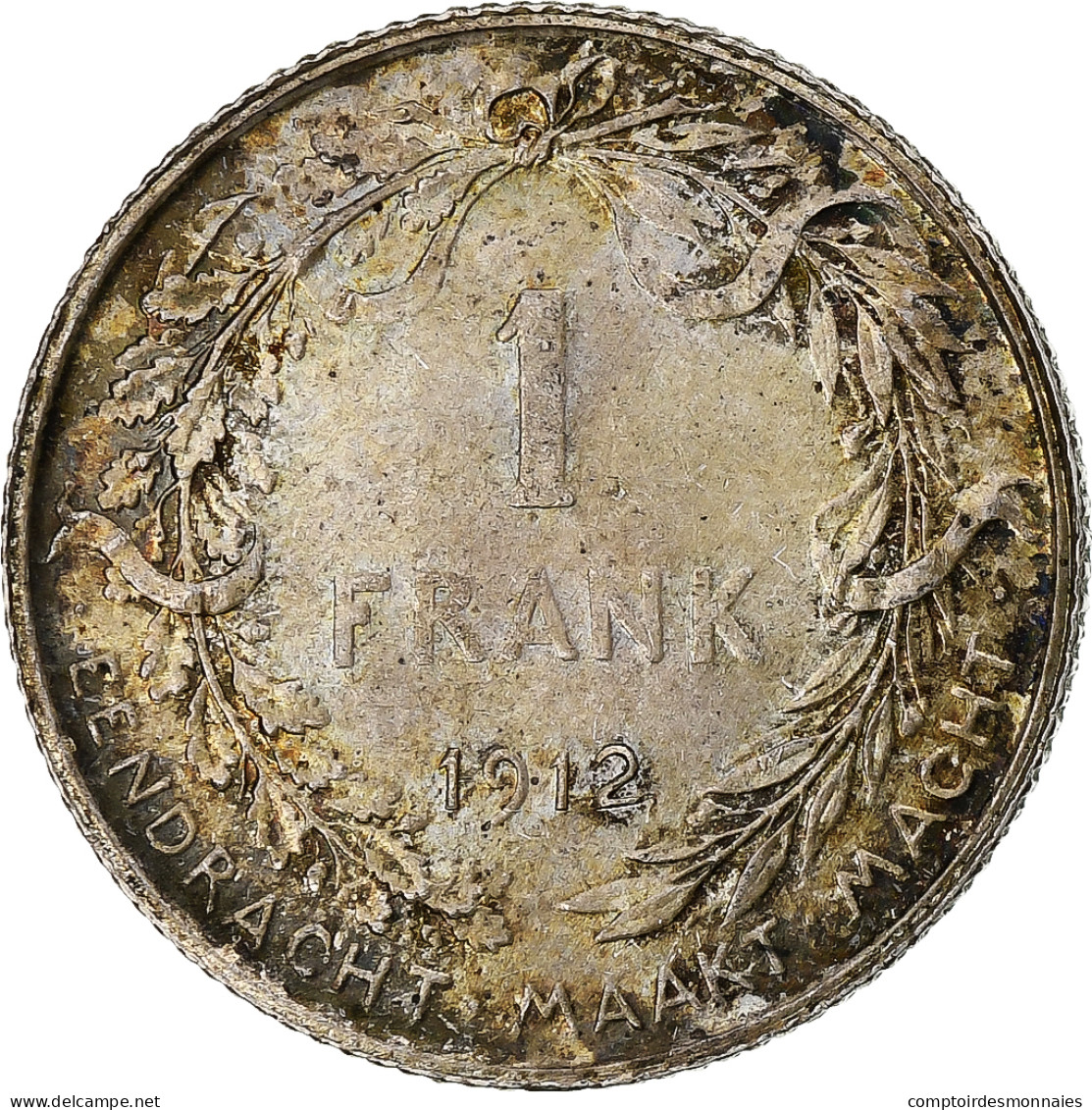 Belgique, Franc, 1912, Argent, SUP+, KM:73.1 - 1 Frank