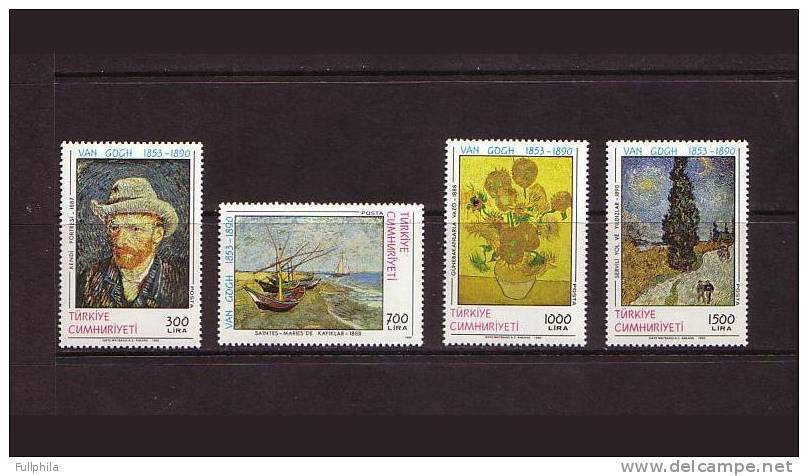1990 TURKEY DEATH CENTENARY OF VAN GOGH MNH ** - Unused Stamps