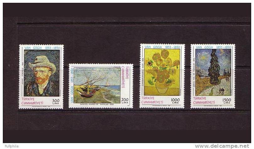 1990 TURKEY DEATH CENTENARY OF VAN GOGH MNH ** - Neufs