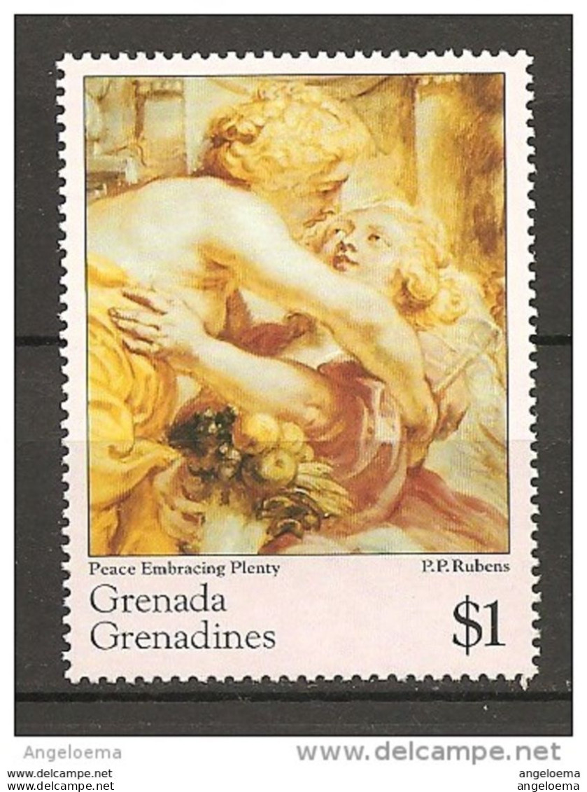 GRENADA/GRENADINES - RUBENS Pace Abbraccia Abbondanza (Louvre-Lens, Lens) Nuovo** MNH - Rubens