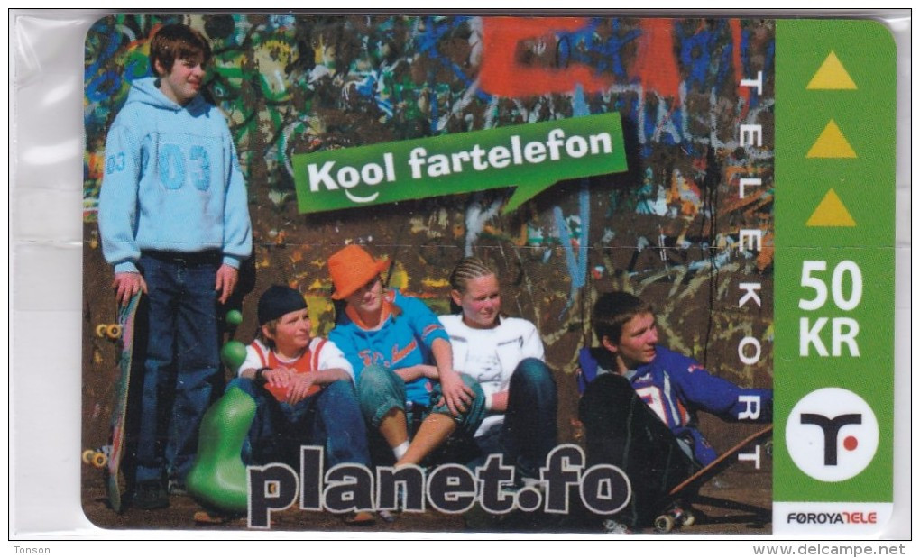 Faroe Islands, OR-004, 50 Kr ,  Planet.fo, Children, Mint In Blister, 2 Scans.  SPECIAL OFFER - Islas Faroe