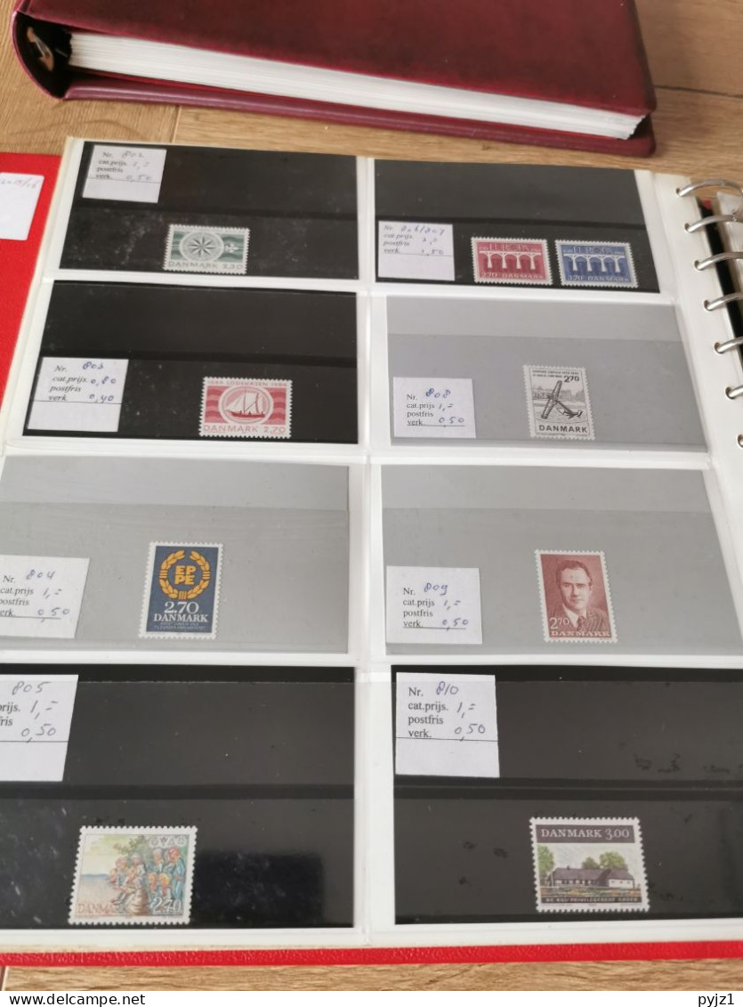 Denmark collection dealers 2 display book postfris**