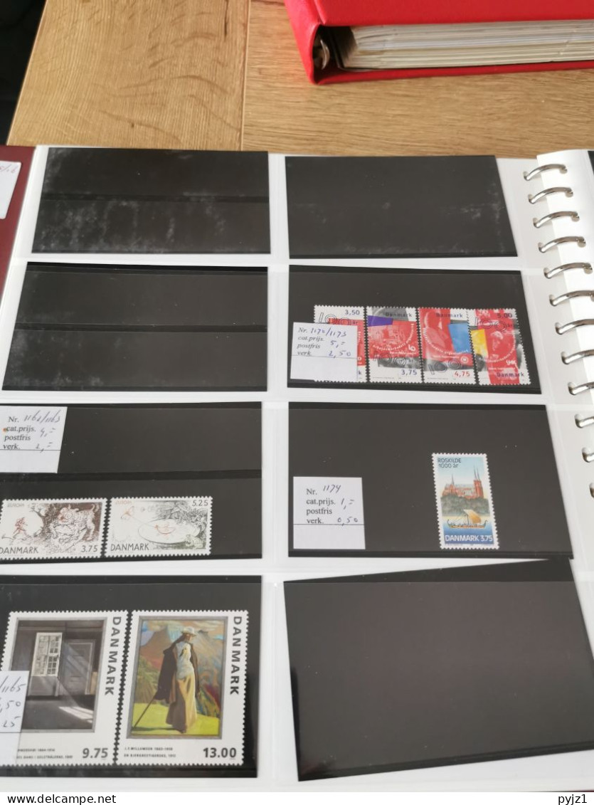 Denmark collection dealers 2 display book postfris**