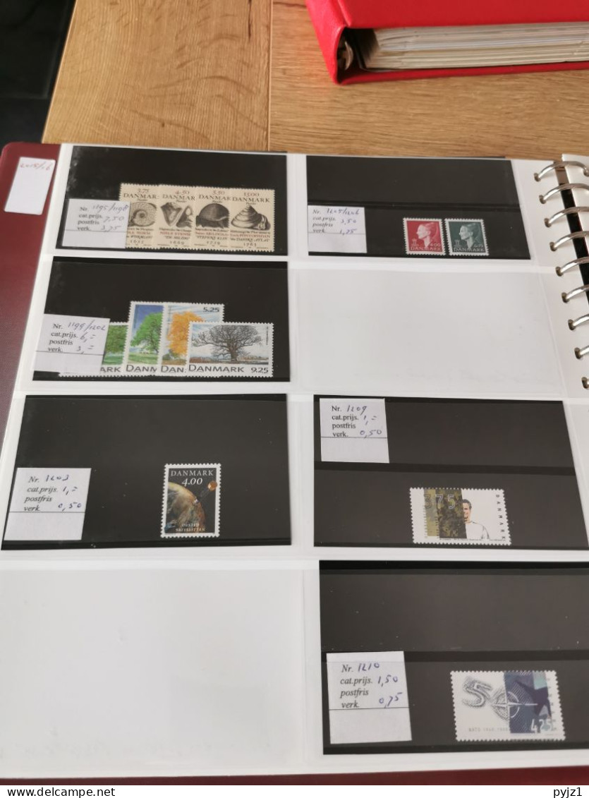 Denmark collection dealers 2 display book postfris**