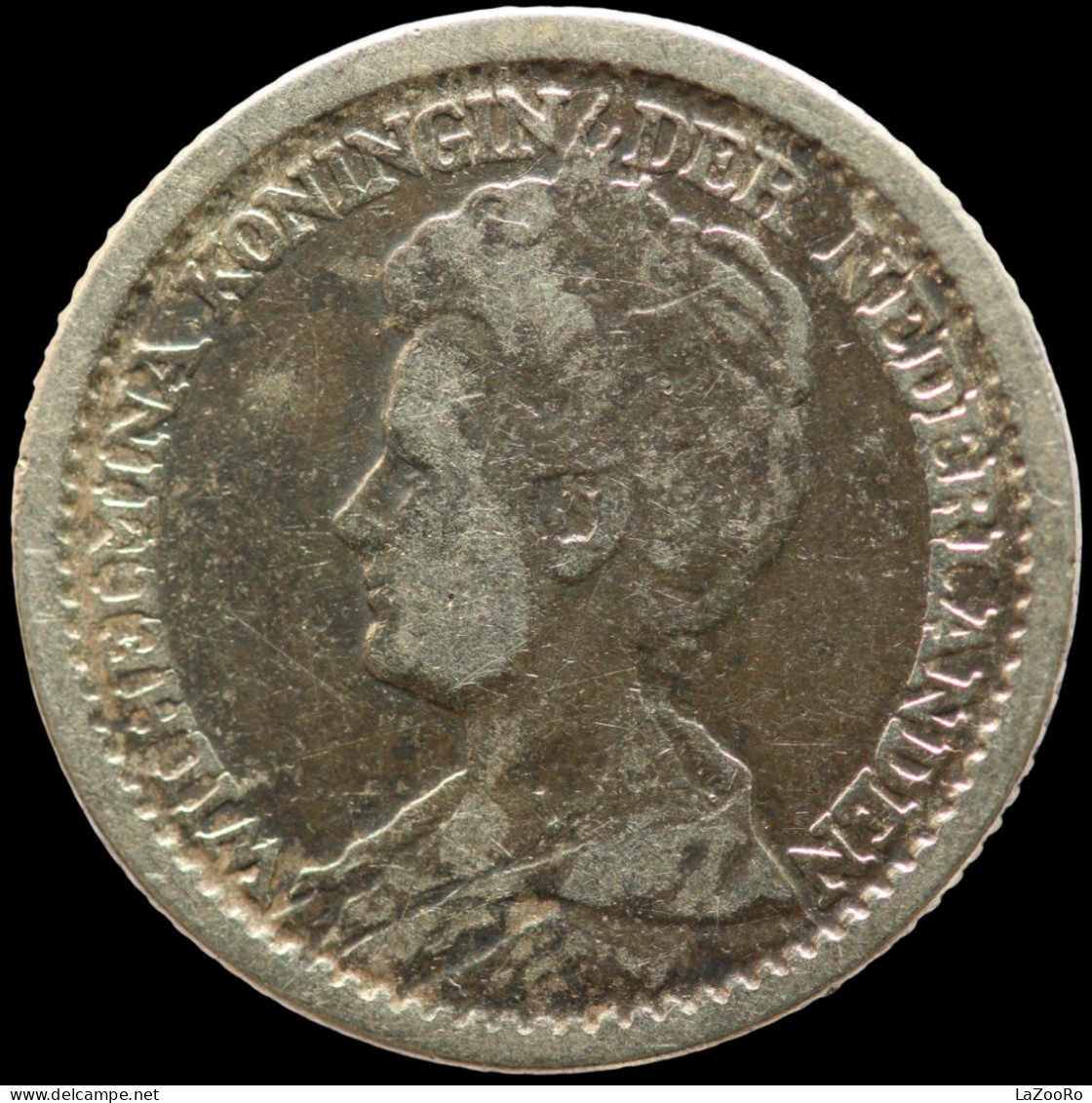 LaZooRo: Netherlands 25 Cents 1916 VF / XF - Silver - 25 Centavos