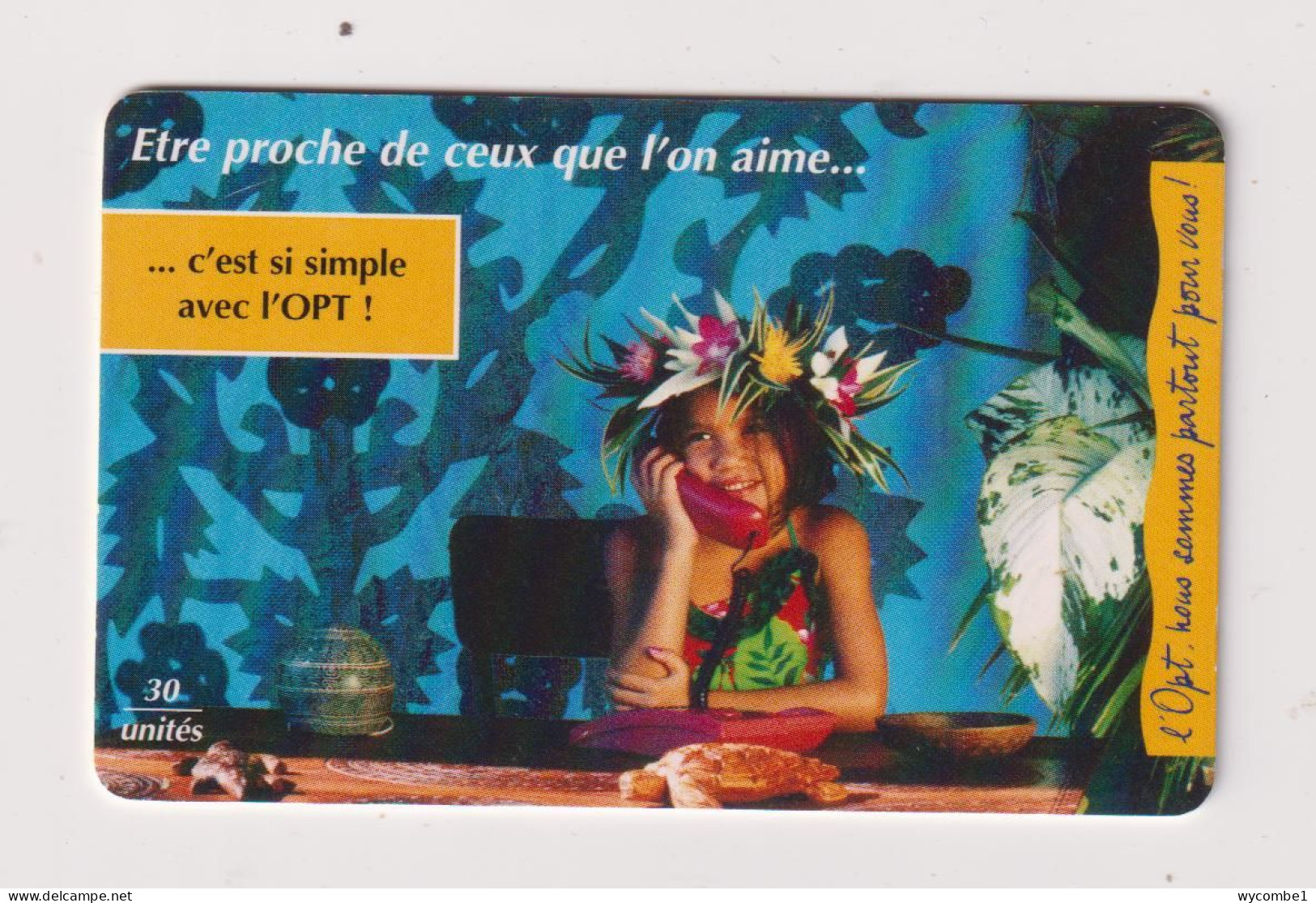 FRENCH POLYNESIA - Girl On Phone  Chip Phonecard - French Polynesia