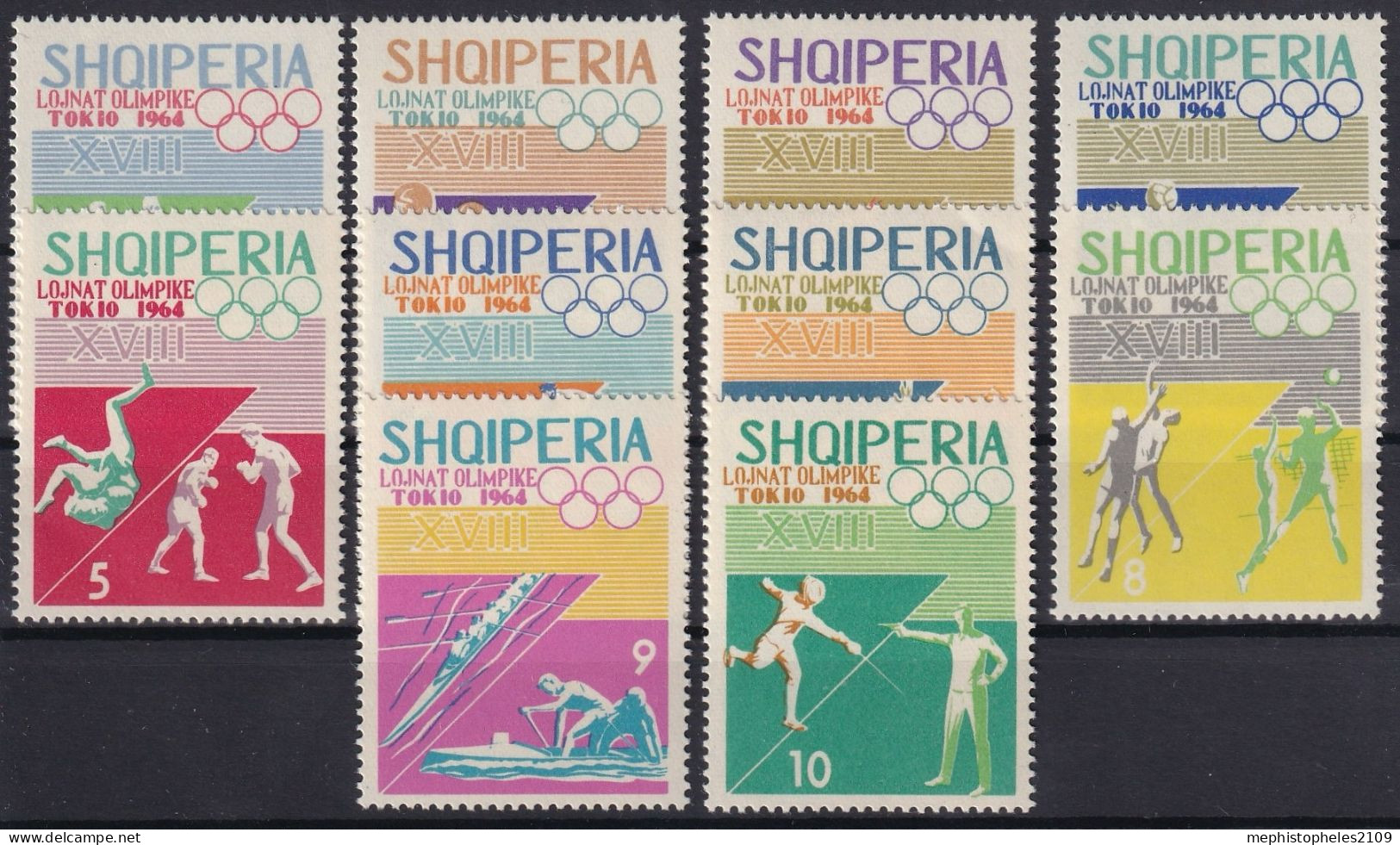 ALBANIA 1964 - MNH - Mi 859-868 - Albanien