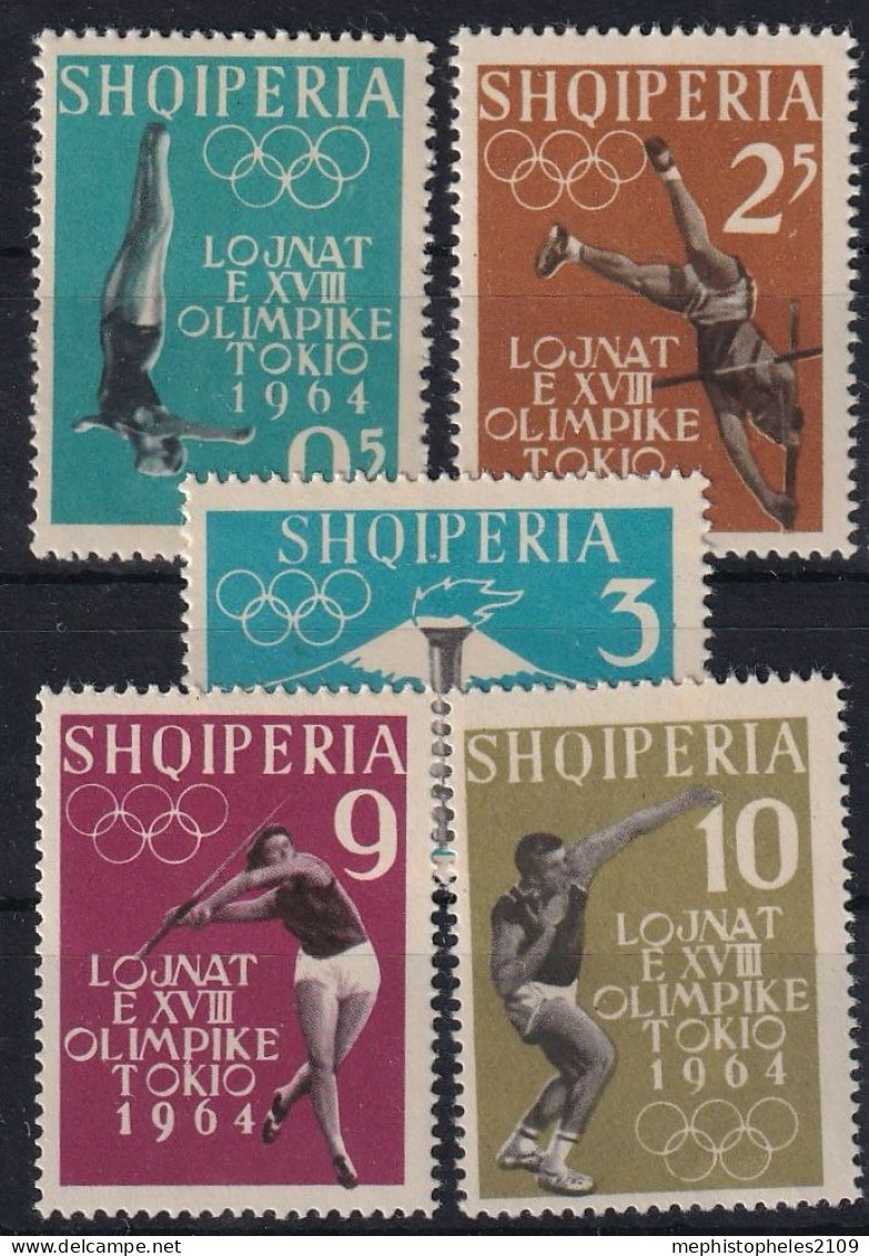 ALBANIA 1962 - MNH - Mi 657-661A - Albanien