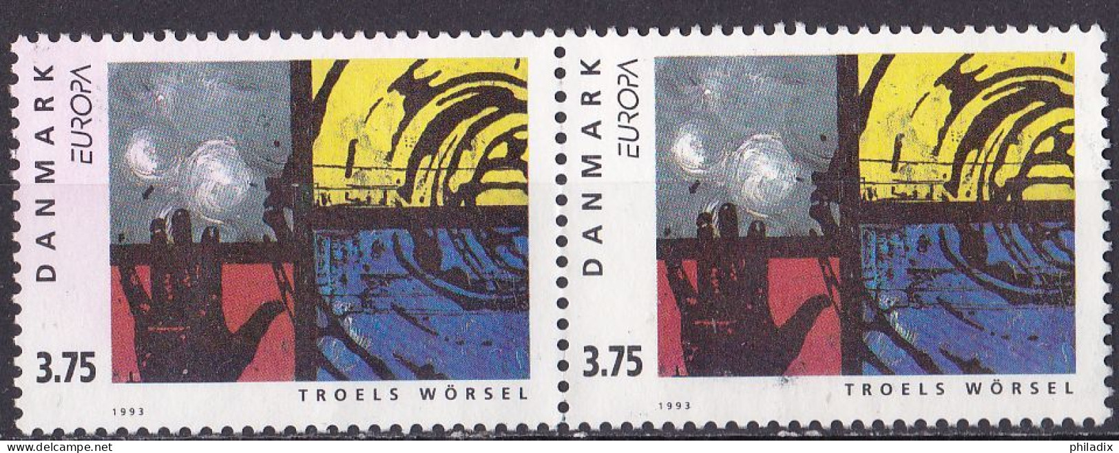 Dänemark Marke Von 1993 O/used (A4-14) - Used Stamps