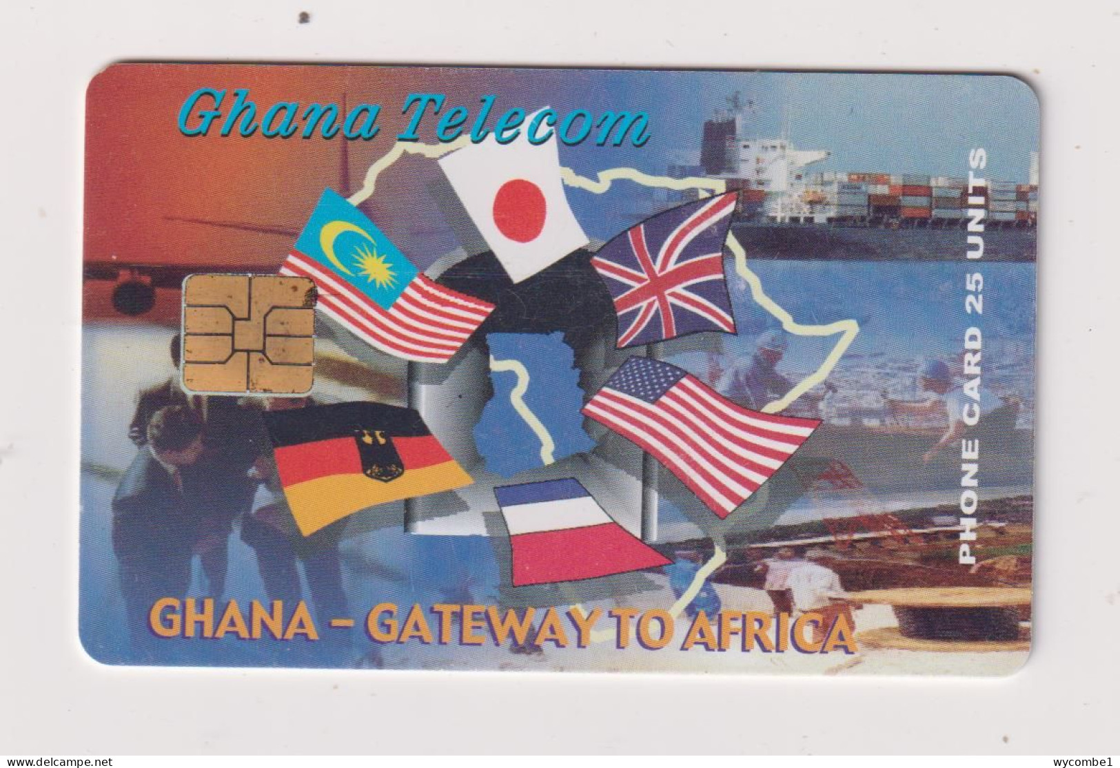 GHANA - Flags Gateway To Africa  Chip Phonecard - Ghana