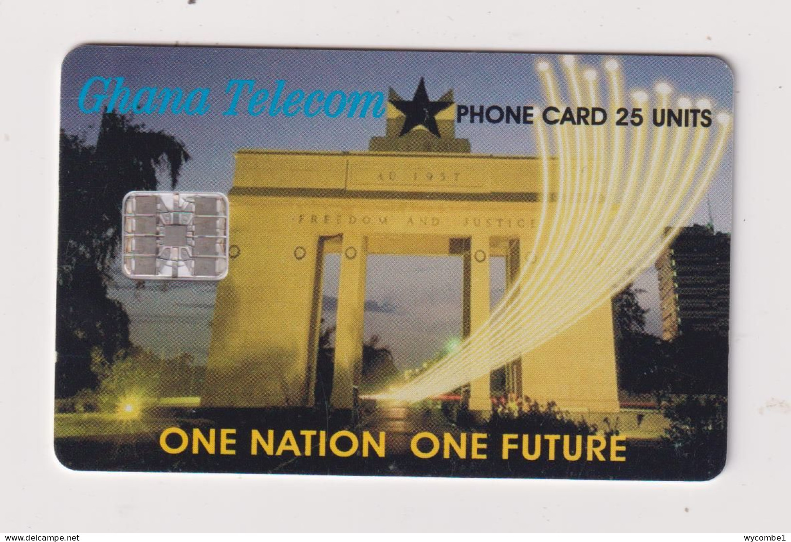 GHANA - One Nation One Future Chip Phonecard - Ghana