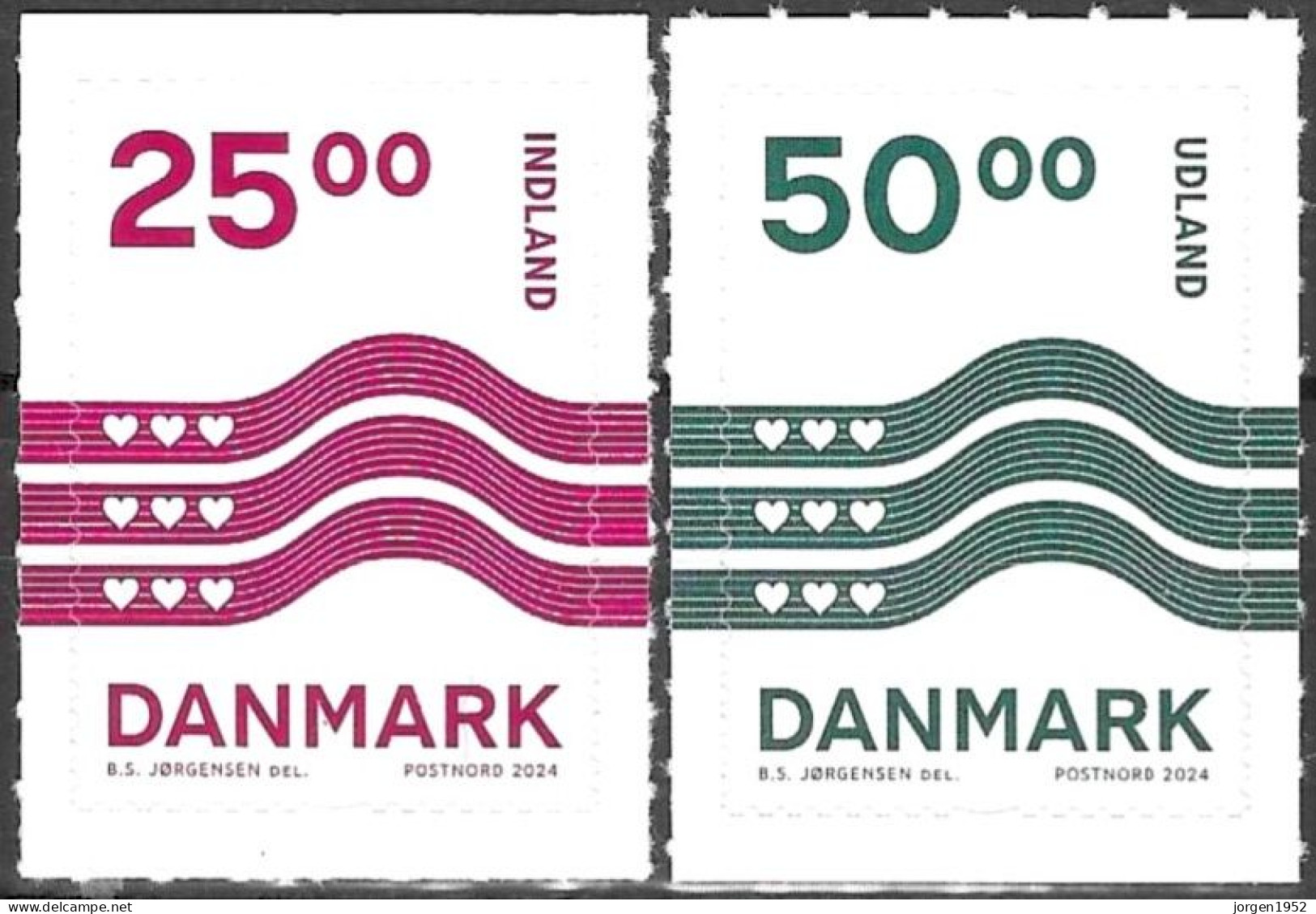 DENMARK FROM 2024 STAMPWORLD 1987-88** - Nuevos