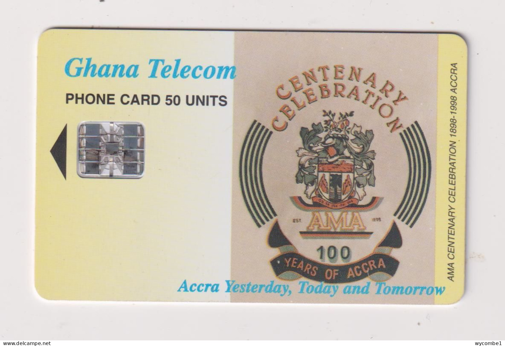 GHANA - Accra Centenary Celebration Chip Phonecard - Ghana