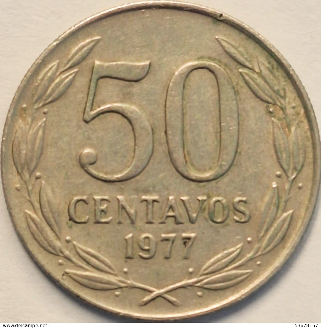 Chile - 50 Centavos 1977, KM# 206 (#3429) - Cile