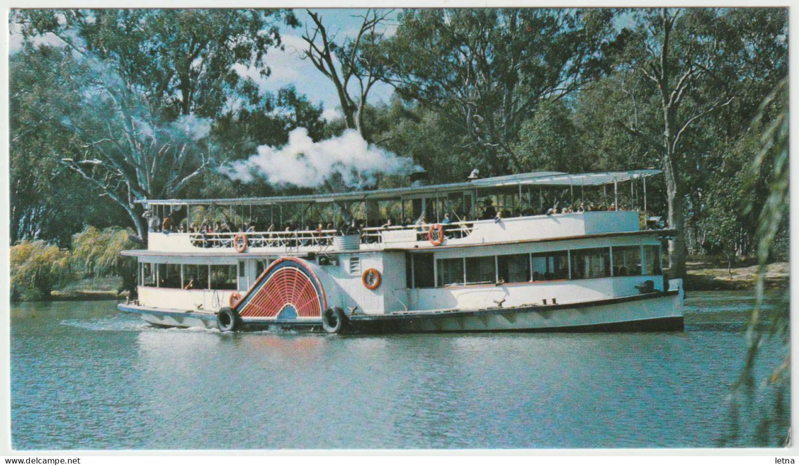 Australia VICTORIA VIC Paddle Steamer Boat Melbourne Murray River MILDURA Postcard C1970s - Mildura