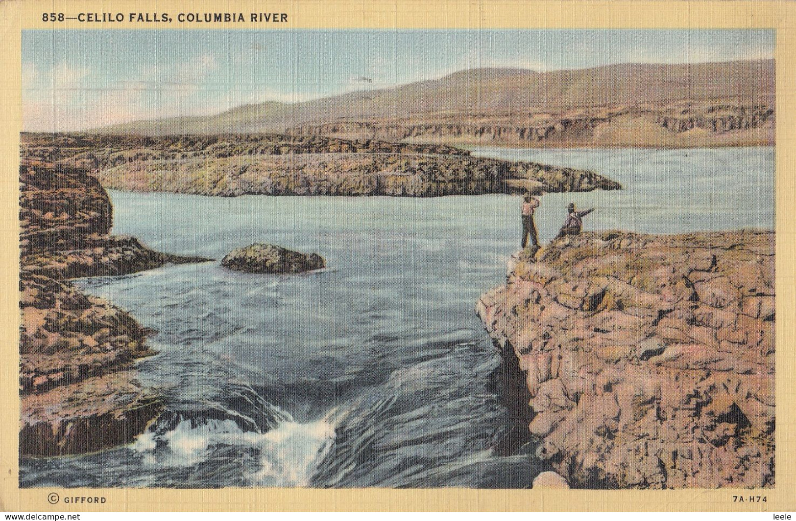 BT56. Vintage US Postcard. Celilo Falls, Columbia River. Now Submerged. - Other & Unclassified