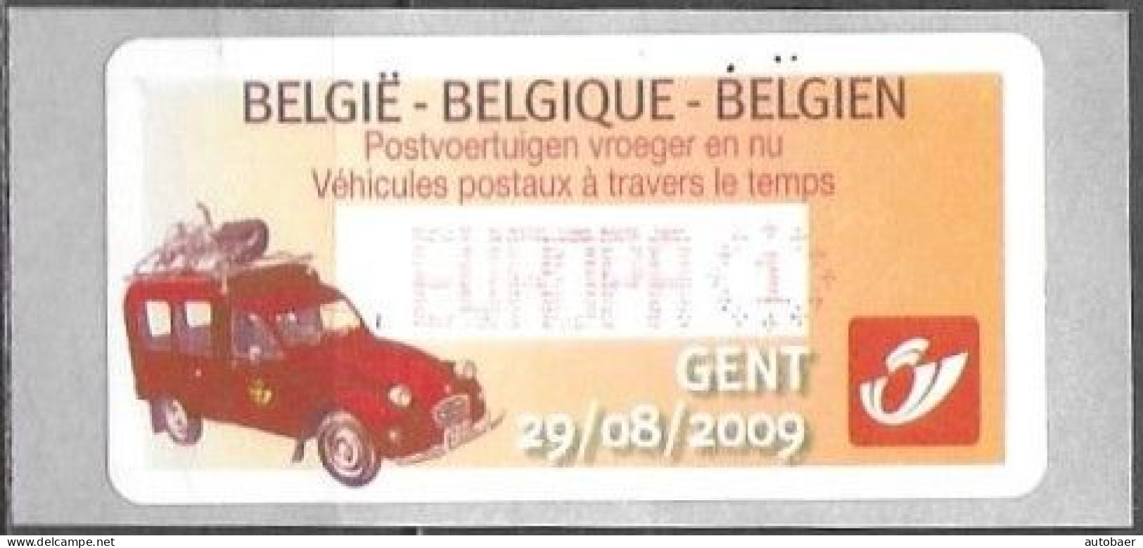 Belgium Belgique Belgien 2009 ATM Machine Stamp Gent Citroen 2CV Mi. No. 67 "Europa 1" MNH Neuf ** Postfrisch - Ungebraucht