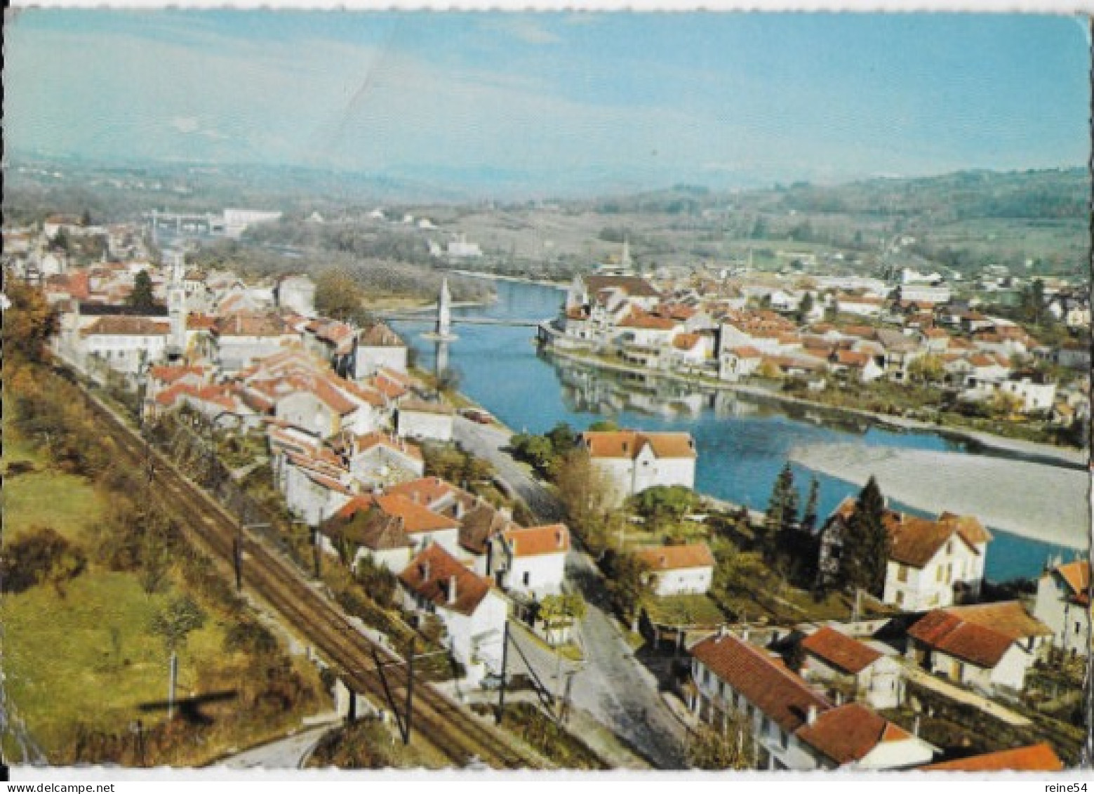 01 SESSEL  (Ain Et Haute Savoie) Vue Générale Aérienne-Egllse-Pont De La Vierge Noire -Barrage 1971 S. A. Annecy N° 5602 - Seyssel