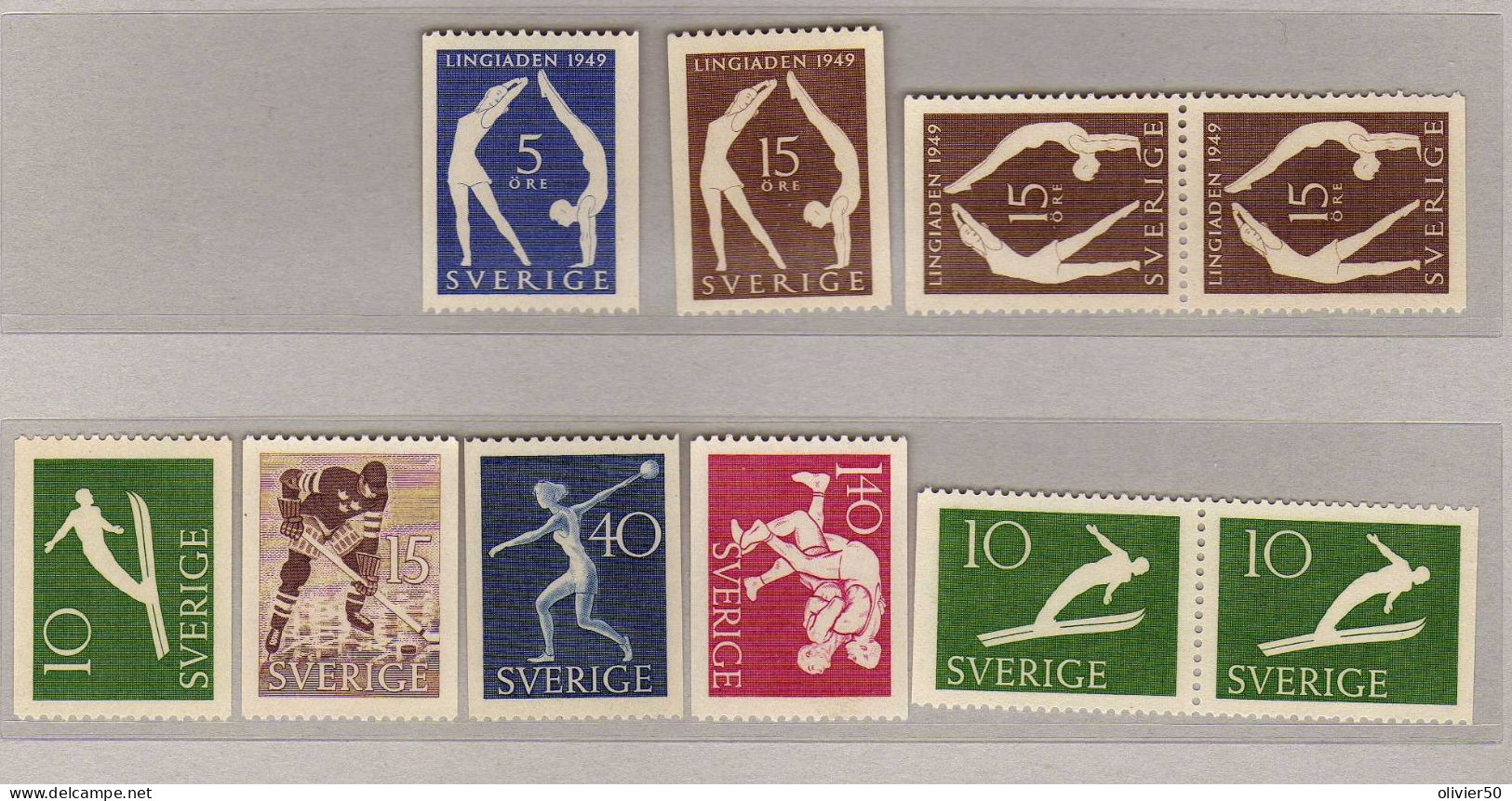 Suede - (1949-53) -  Education Physique - Athletisme -   Neufs** - MNH - Unused Stamps