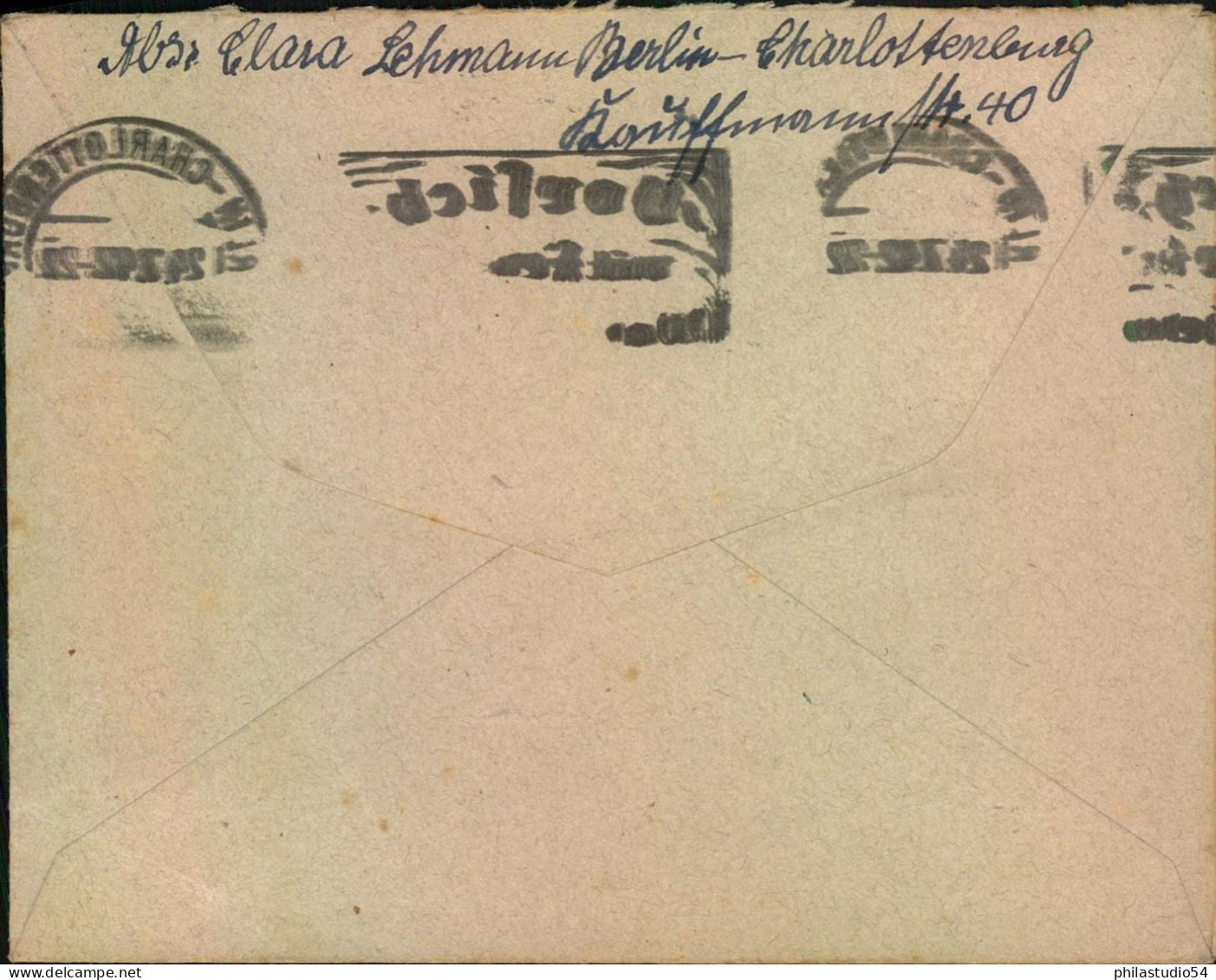 1942, "DT: BESETZUNG UKRAINE" Brief Aus Berlin-Charlottenburg Nach Dnjpropetrowsk - Feldpost World War II