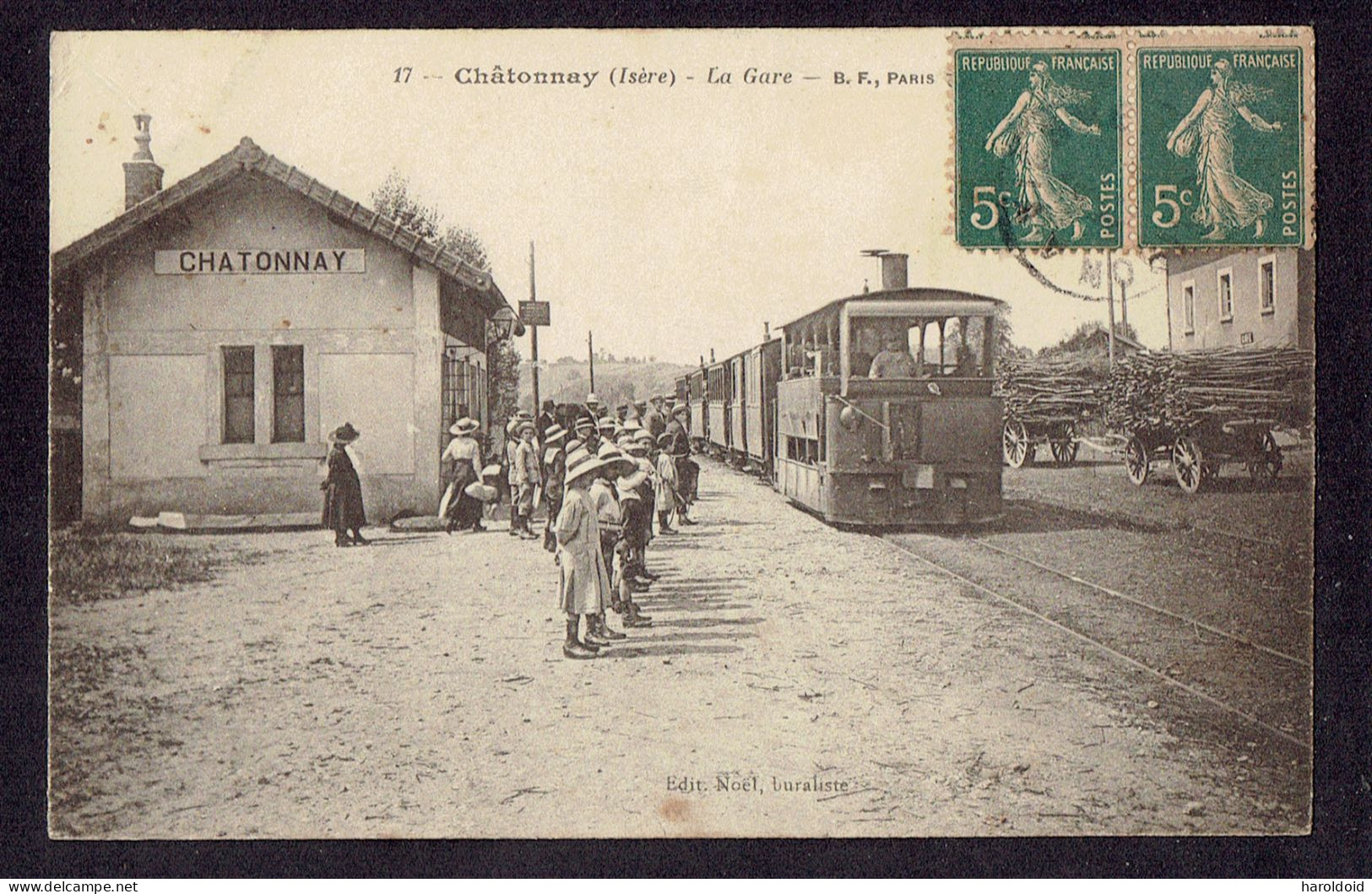 CPA 38 - CHATONNAY - LA GARE - Châtonnay