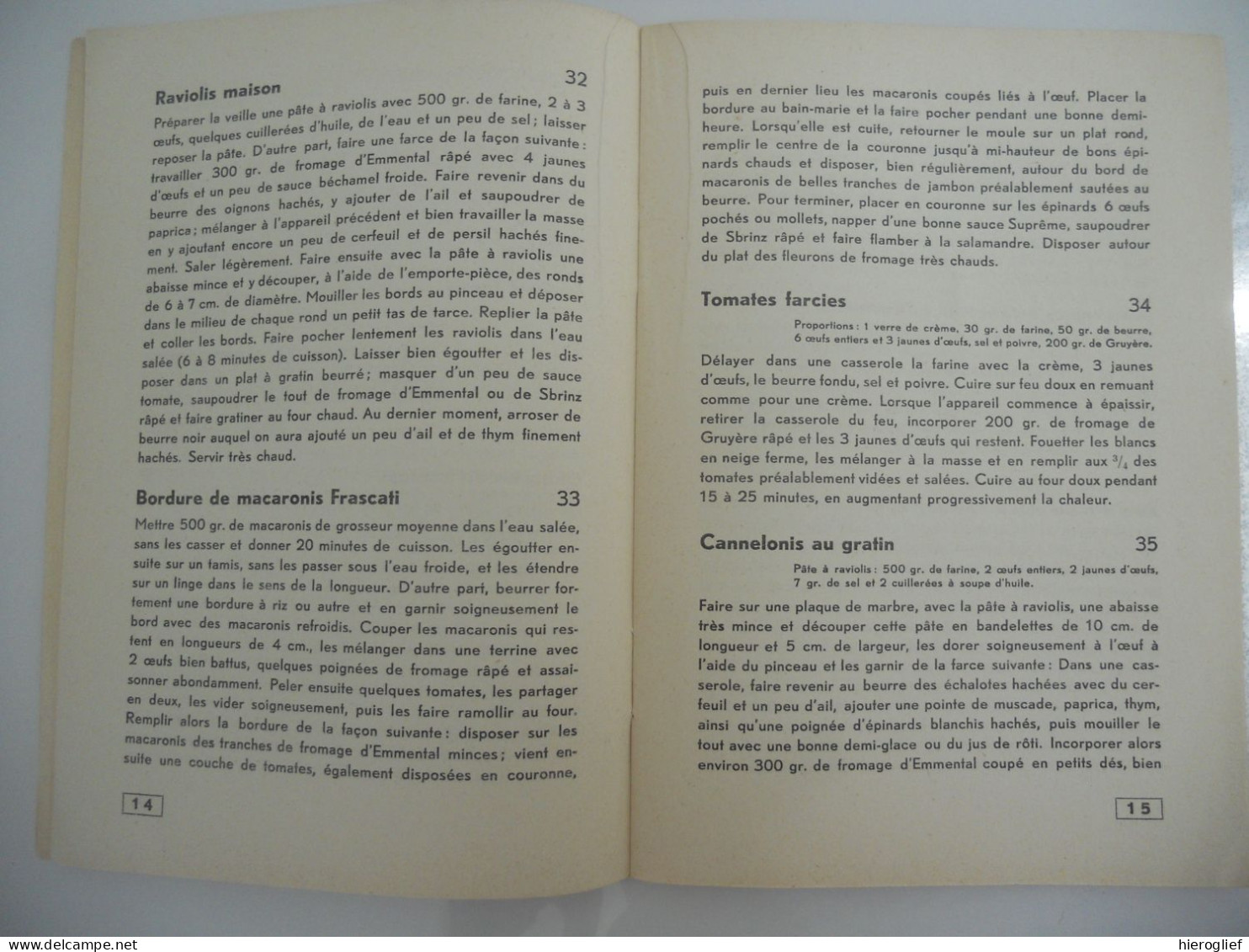 Recettes De Mets Au Fromage Suisse Pour La Cuisine De Restauration Et La Cuinise Bourgeois Berne 1935 / Hors-d'oeuvre - Gastronomia