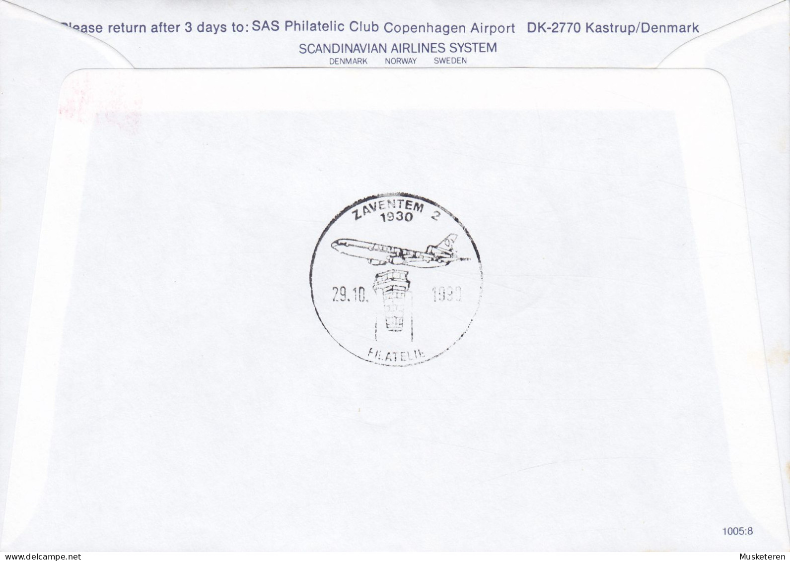 Sweden SAS First DC-9 Flight GOTHENBURG-BRUSSELS 1990 Cover Brief Lettre Europa CEPT & (Cz. Slania) Stamps - Cartas & Documentos
