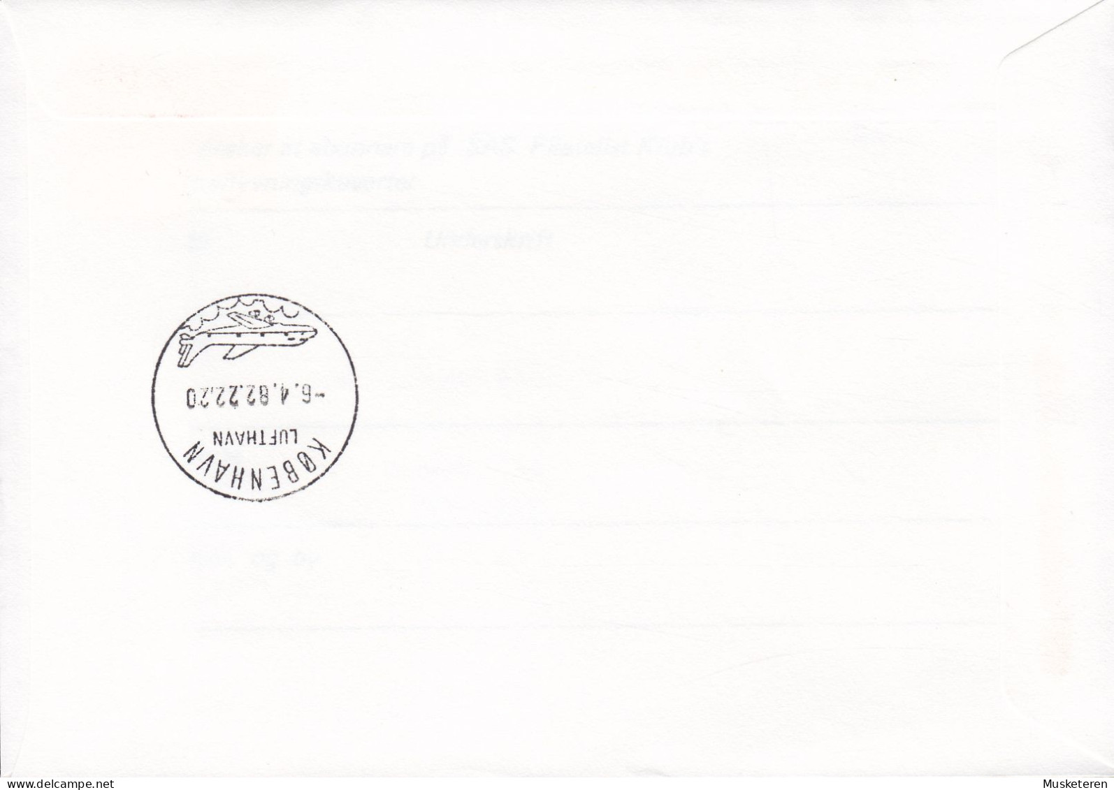 Greenland First SAS DC-8 Flight NARSSARSSUAQ-COPENHAGEN 1982 Cover Brief Lettre (Cz. Slania) - Covers & Documents